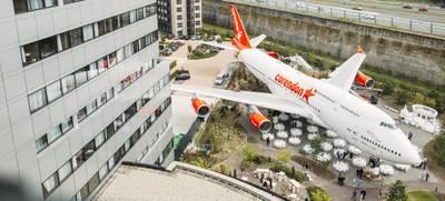 Foto von Innovatief Hotel met Boeing 747