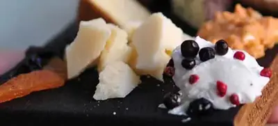 Foto von Käse und Champagner Tasting
