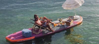 Foto von XXL SUP Picknick mitten auf dem Bodensee