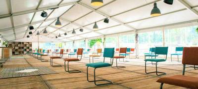 Foto von Evenementenlocatie op een Festivalterrein