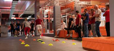 Foto von Team-Event im Trampolin- & Ninja-Park
