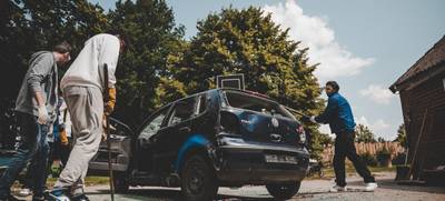 Foto von Auto zertrümmern