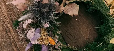 Foto von Weihnachts-Türkranz