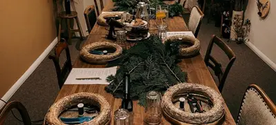 Foto von Weihnachts-Adventskranz