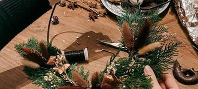 Foto von Weihnachtsdeko-Ring