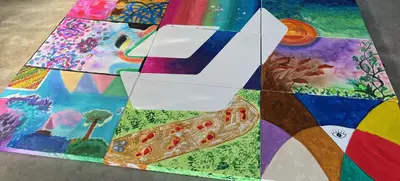 Foto von Kreatives Teambuilding - Puzzle Painting