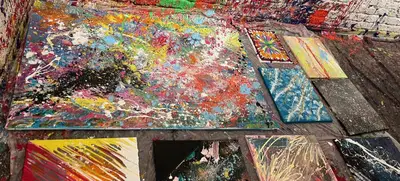Foto von Action Painting für Unternehmen