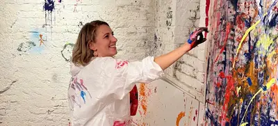 Foto von Action Painting für Unternehmen