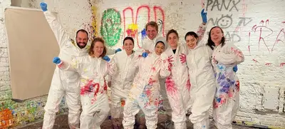 Foto von Action Painting für Unternehmen