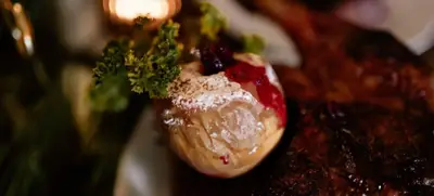 Foto von Positzer Weihnachtsdinner