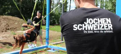 Foto von Teambuilding beim Team Mission Parcours