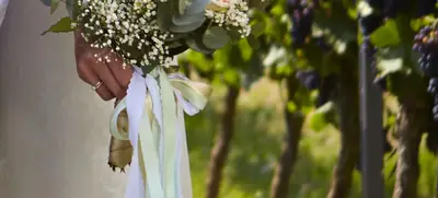 Foto von Hochzeit auf dem Weingut