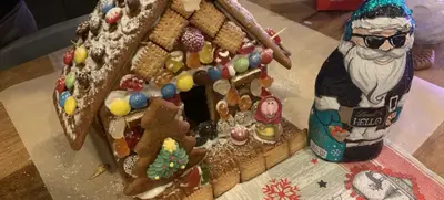 Foto von Lebkuchen Hausbau