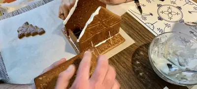 Foto von Lebkuchen Hausbau