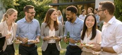 Foto von „Sundowner“ Team-Barbecue im Crowne Plaza Hamburg - City Alster