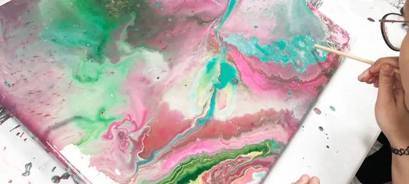 Foto 6 von Acryl-Pouring Level 1 - Grundkurs