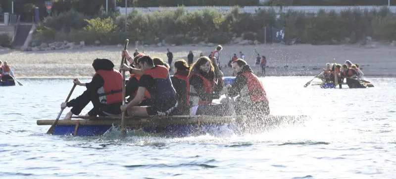 Foto von TeamEvent mit Floßbau