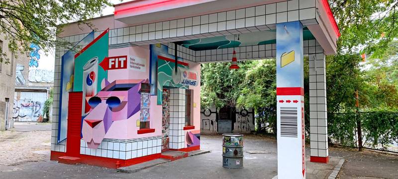 Foto 1 von Street Art-Workshop in historischer Tankstelle