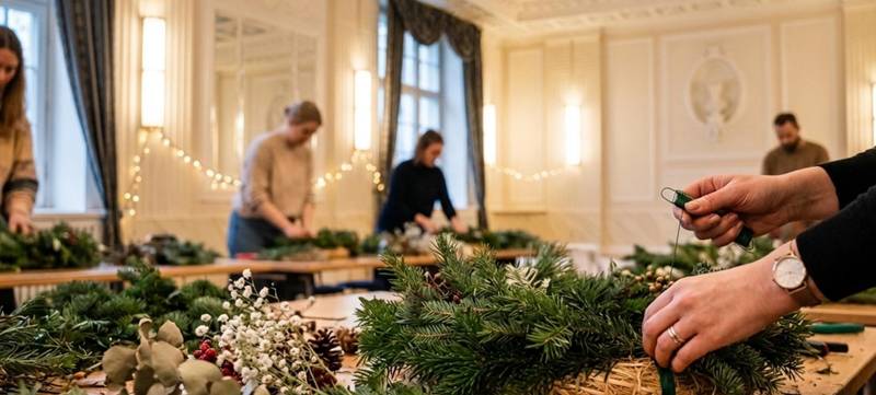 Foto 1 von Adventskranz binden – Logenhaus Berlin