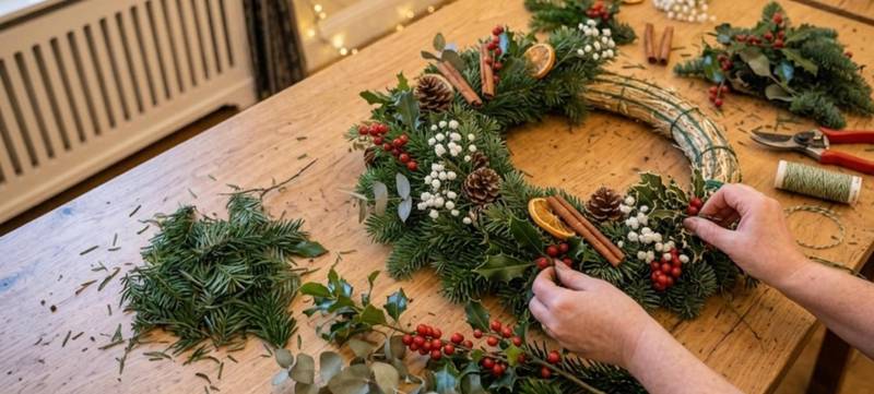Foto 2 von Adventskranz binden – Logenhaus Berlin